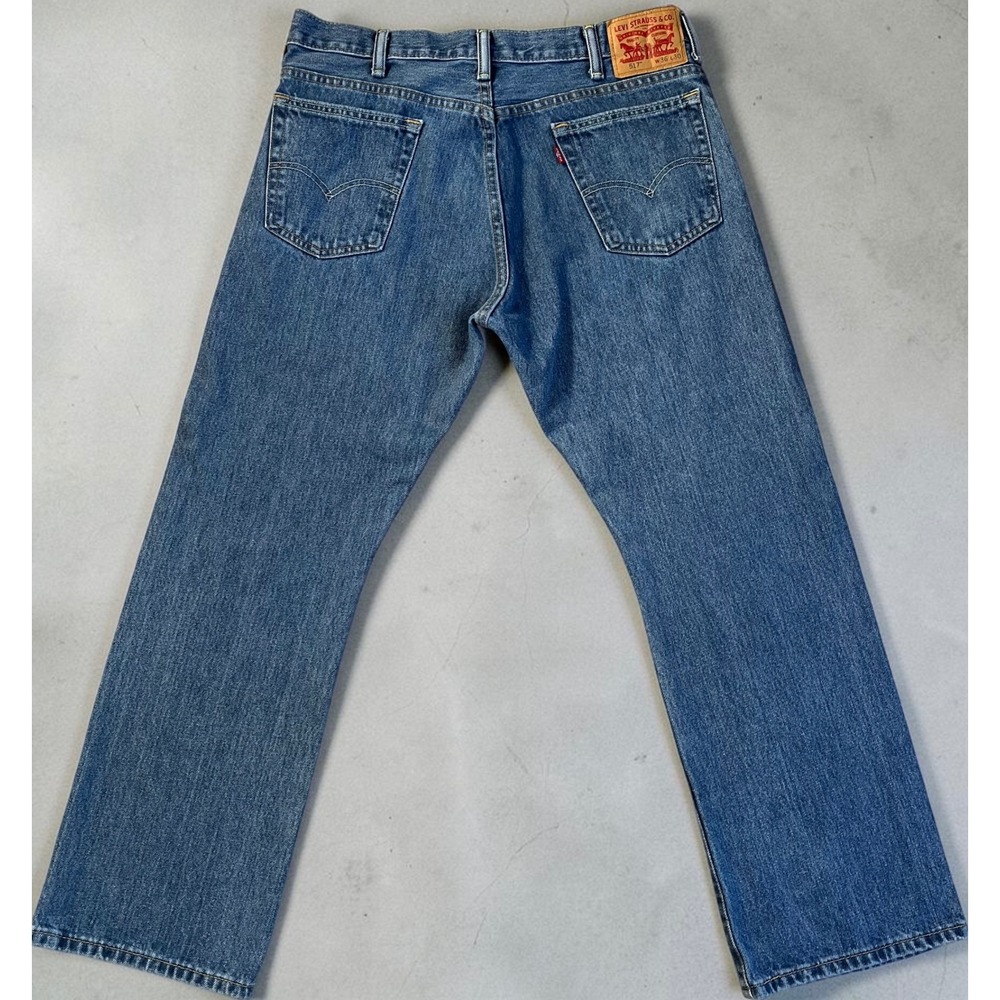 Levis 517 Bootcut Jeans Mens 36x30 Medium Wash Blue Denim 00517-4460